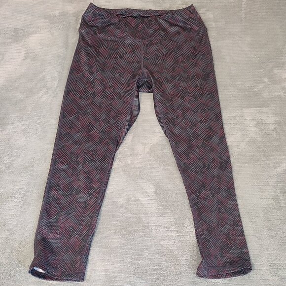 Pro Player Leggings Razzle and Dazzle Geometric Design Wicking Phone Pocket - Picture 1 of 14